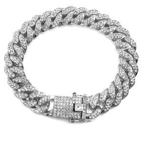 New Men’s Iced Out CZ Diamond Link Chain Bracelet